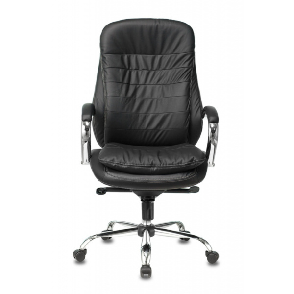 Кресло компьютерное Бюрократ T-9950 нат. кожа, черный