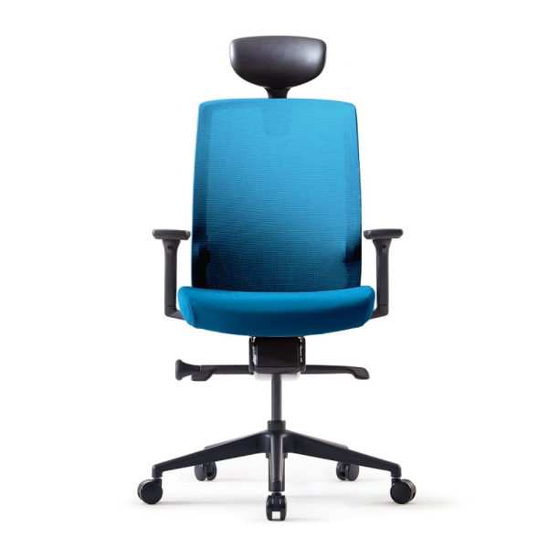 Кресло компьютерное Bestuhl J1, рама черная, синий