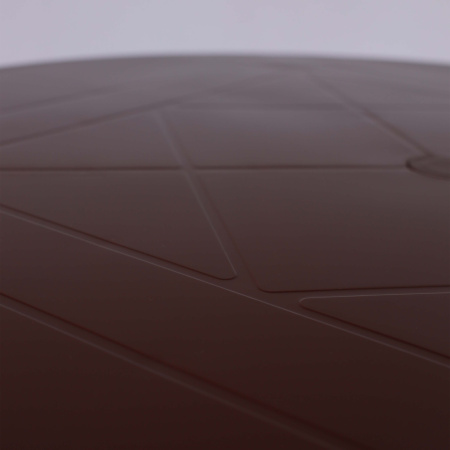 Стол круглый, 900х900х710 мм, пластик, шоколадный