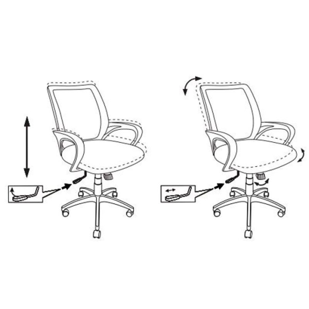 Кресло компьютерное Бюрократ CH-695N/SL, темно-серый