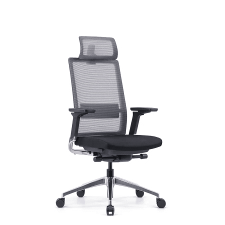 Кресло для руководителя SitZone "E-BA-001A", ткань, пластик, черный