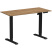 Стол с электроприводом WellDesk Basic 1300x675х18, черный, дуб канзас коричневый