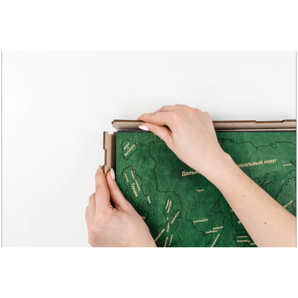 Декор на стену "Карта мира" многоуровневая, XL 3140, цветной, 72х130 см