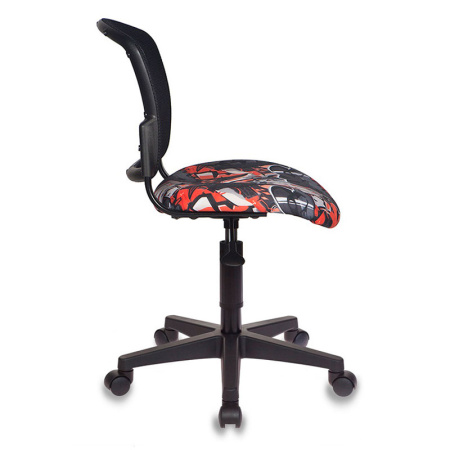 Детское компьютерное кресло Бюрократ CH-296NX/Graffity, черный