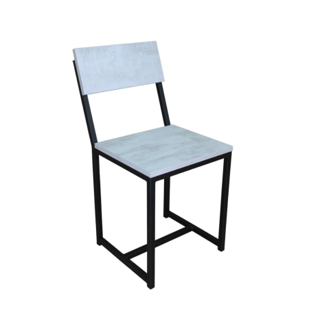 Стул ALLERD RION, металл, ЛДСП, черный муар, Энигма