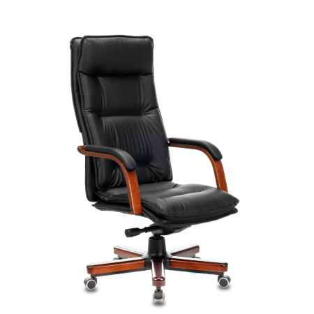 Кресло компьютерное Бюрократ T-9927WALNUT/BLACK, черный