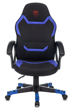 Игровое компьютерное кресло Zombie 10/BLUE, черный/голубой