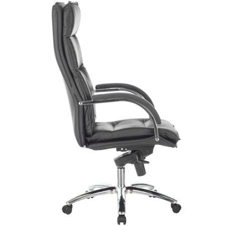Кресло компьютерное Бюрократ T-9927SL кожа, черный