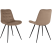 Стул Бюрократ "CH-K2_2", ткань, светло-коричневый, металл, комплект 2 штуки