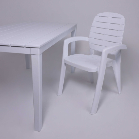 Кресло садовое "Прованс", пластик, белый