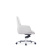 Кресло компьютерное SitZone CH-500B, кожа, алюминий, белый