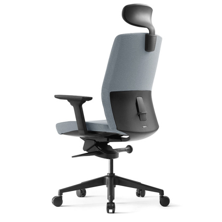 Кресло компьютерное Bestuhl J2, рама черная, серый