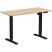 Стол с электроприводом WellDesk Basic 1300x675х18, черный, акация лэйкленд