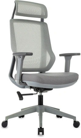 Кресло компьютерное Бюрократ MC-G411N-H, сетка/ткань, серый