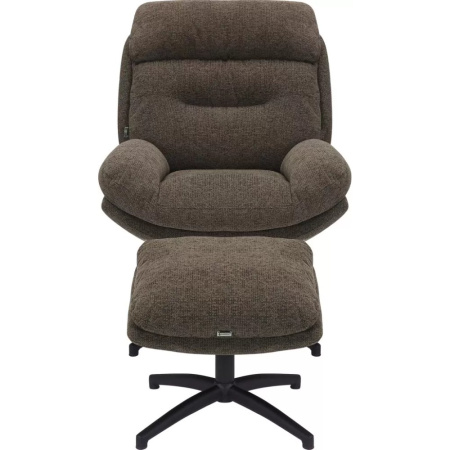 Кресло мягкое EVERPROF Kiwi, ткань, темно-коричневый