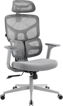 Кресло эргономичное EVERPROF Omega, Grey сетка, серый, металл, корпус серый