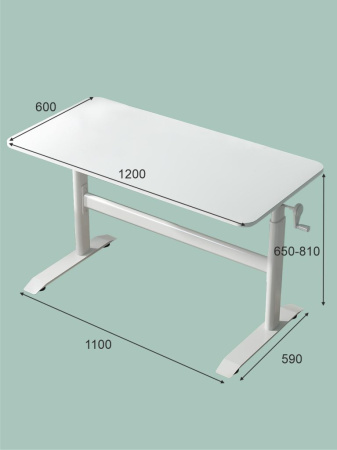 Стол детский регулируемый EVERPROF Kids table 1, белый Стол детский регулируемый EVERPROF Kids table 1, белый