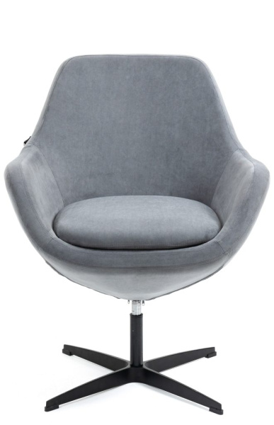 Кресло мягкое EVERPROF Rocky, ткань, серый, металл Кресло мягкое EVERPROF Rocky, ткань, серый, металл