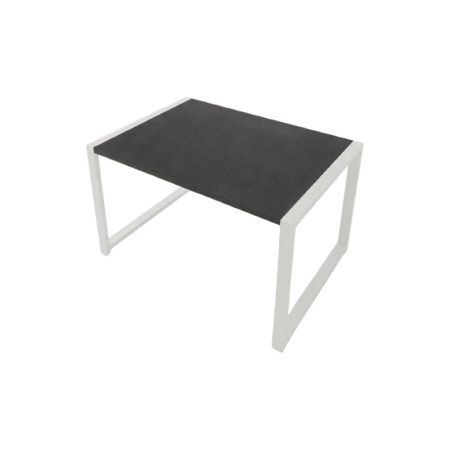 Стол журнальный ALLERD RION, белый муар, Металл Бруклин