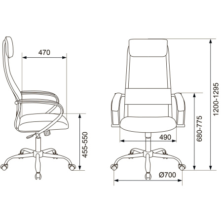 Кресло компьютерное Бюрократ CH-607SL TW-01 Neo Black, черный