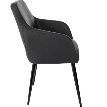 Кресло "Бюрократ CH-380F", экокожа, черный, каркас металл, корпус черный