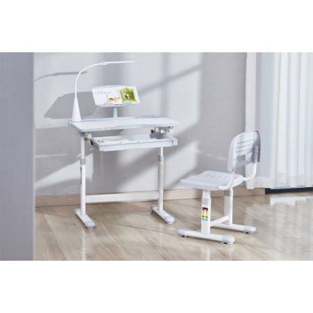 Растущая парта со стулом FunDesk Bellissima Grey, серый