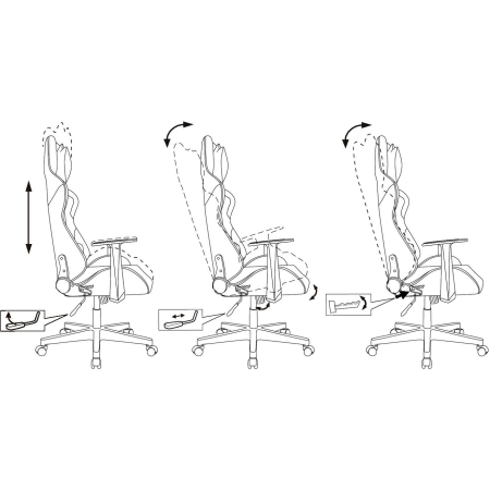 Игровое компьютерное кресло Zombie Neo, серый Игровое компьютерное кресло Zombie Neo, серый