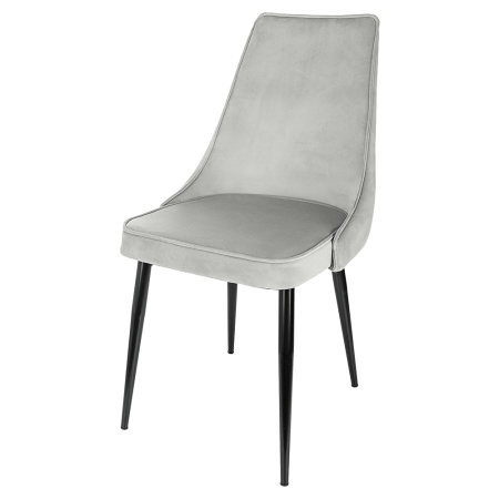 Стул Бюрократ "CH-K4_2", ткань, светло-серый, металл, комплект 2 штуки