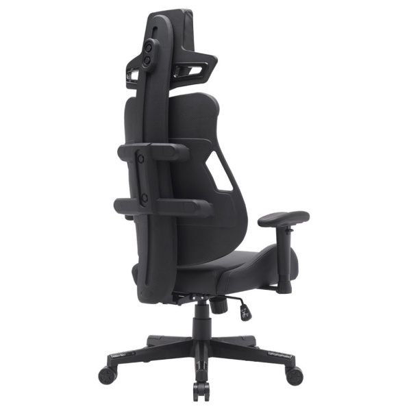 Игровое компьютерное кресло EVERPROF Serval Q, экокожа, пластик, черный Игровое компьютерное кресло EVERPROF Serval Q, экокожа, пластик, черный