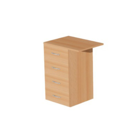 Тумба приставная Макси М43, 600x450x750 мм, бук