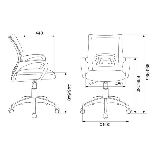 Кресло компьютерное Бюрократ CH-695NLT/BLACK, черный Кресло компьютерное Бюрократ CH-695NLT/BLACK, черный