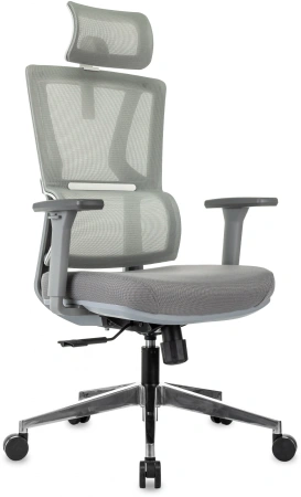 Кресло компьютерное Бюрократ MC-G715N-H, сетка, ткань, серый