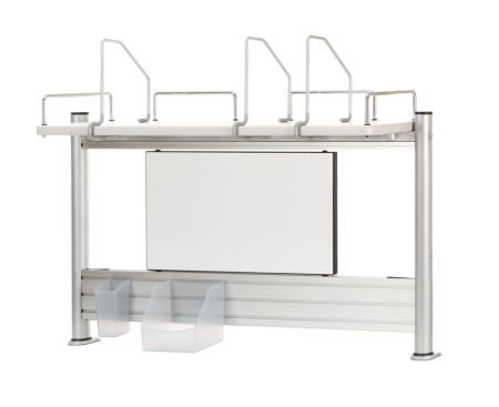 Полка Comf-Pro MINI SMART задняя, 840х620х240 мм, дуб белый, c доской белой