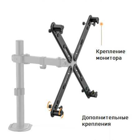 Крепление для монитора Four-Arm, черный