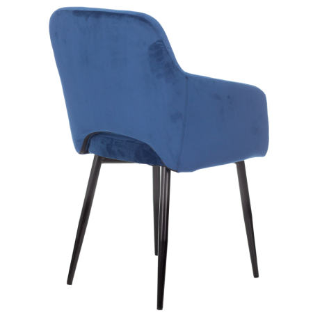 Кресло "Бюрократ CH-380F", ткань, сапфировый, каркас металл, корпус черный