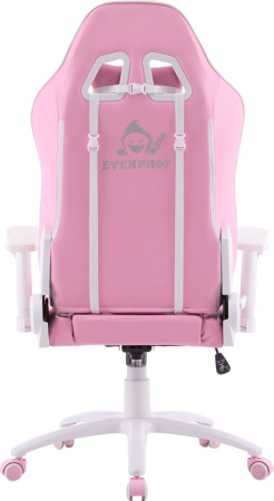 Кресло игровое EVERPROF Katana экокожа, розовый/белый, крестов. металл, корпус белый Кресло игровое EVERPROF Katana экокожа, розовый/белый, крестов. металл, корпус белый