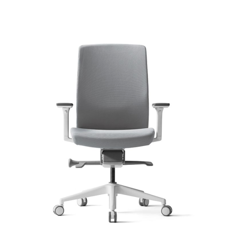 Кресло компьютерное Bestuhl J2, рама белая, без подголовника, серый Кресло компьютерное Bestuhl J2, рама белая, без подголовника, серый