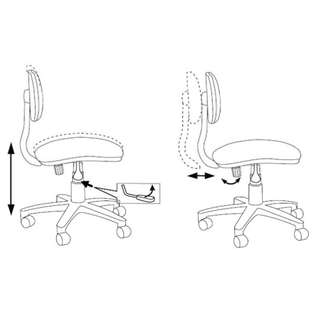 Детское компьютерное кресло Бюрократ CH-W201NX, мультиколор