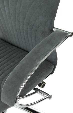 Кресло компьютерное Бюрократ CH-610SL ткань, т.-серый, крестов. хром