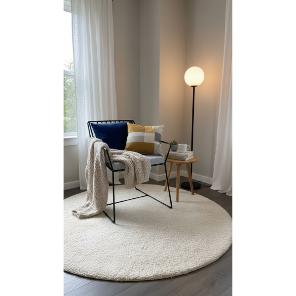 Кресло ALLERD MILORD, ткань, серебристый