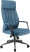Кресло компьютерное EVERPROF Shanghai, ткань, синий, металл, корпус черный