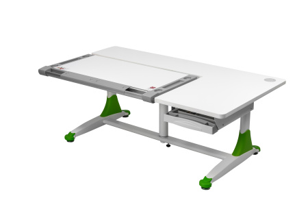 Стол Comf-Pro King Desk, 1400х765х(530-770) мм, белый, зеленый