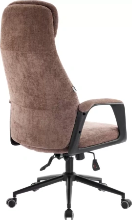 Кресло компьютерное EVERPROF Otto, Black ткань, коричневый, металл, корпус черный
