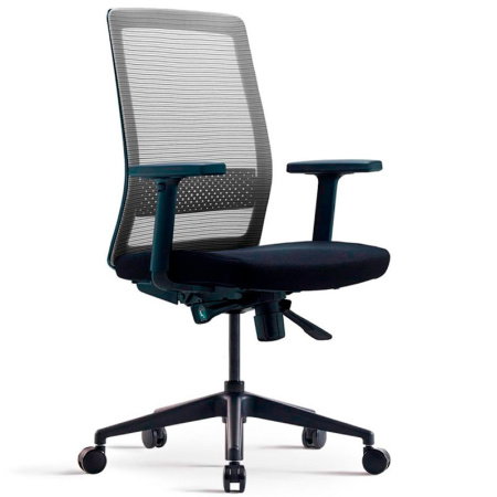 Кресло компьютерное Bestuhl S30, рама-черная, без подголовника, черный