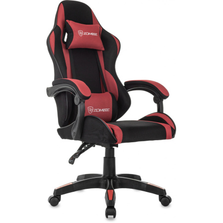 Кресло игровое Бюрократ Zombie Racer ткань, черный, красный, крестов. пластик Кресло игровое Бюрократ Zombie Racer ткань, черный, красный, крестов. пластик