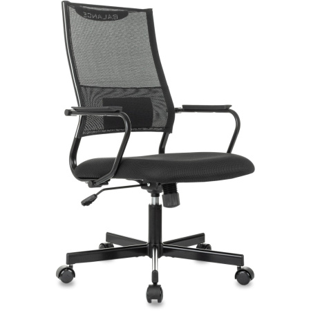 Компьютерное кресло Бюрократ CH Balance, сетка, ткань, черный, металл, черный