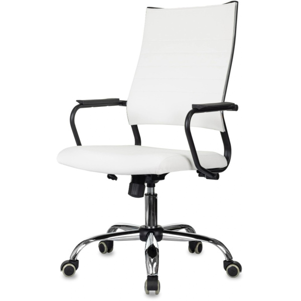 Кресло компьютерное Бюрократ CH BALANCE SL Line, экокожа, белый