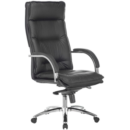 Кресло компьютерное Бюрократ T-9927SL кожа, черный