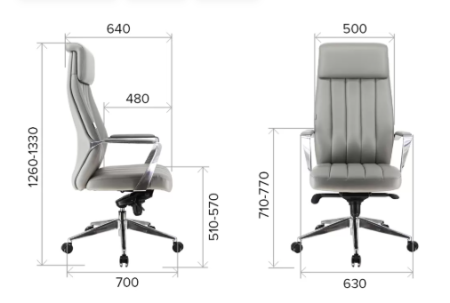 Кресло компьютерное EVERPROF Shanghai, ткань, серый, металл, корпус черныйм