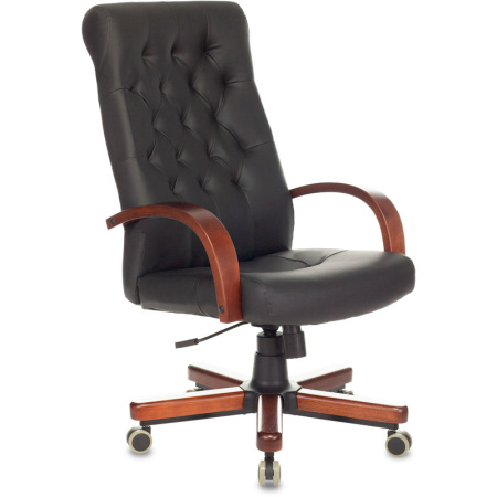 Кресло компьютерное Бюрократ T-9928WALNUT/ECO, черный